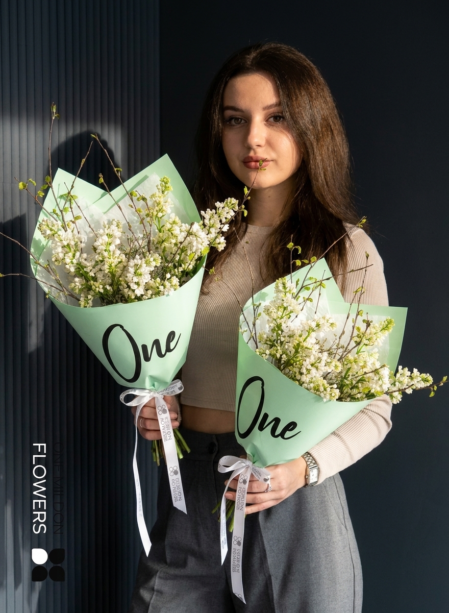 Букет сирени "Вайт Лайли" mini One